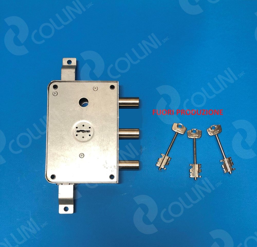 SERRATURA CERUTTI A DOPPIA MAPPA 3 PISTONI PER PORTE BLINDATE