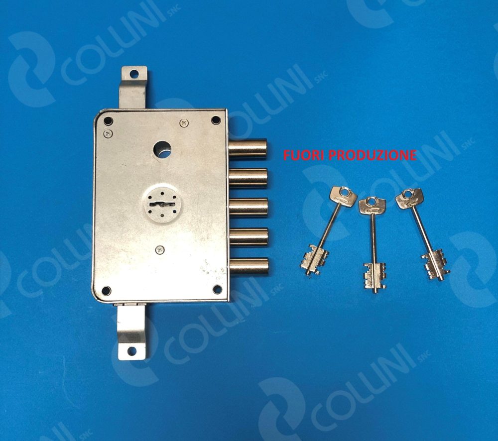 SERRATURA CERUTTI A DOPPIA MAPPA 5 PISTONI PER PORTE BLINDATE