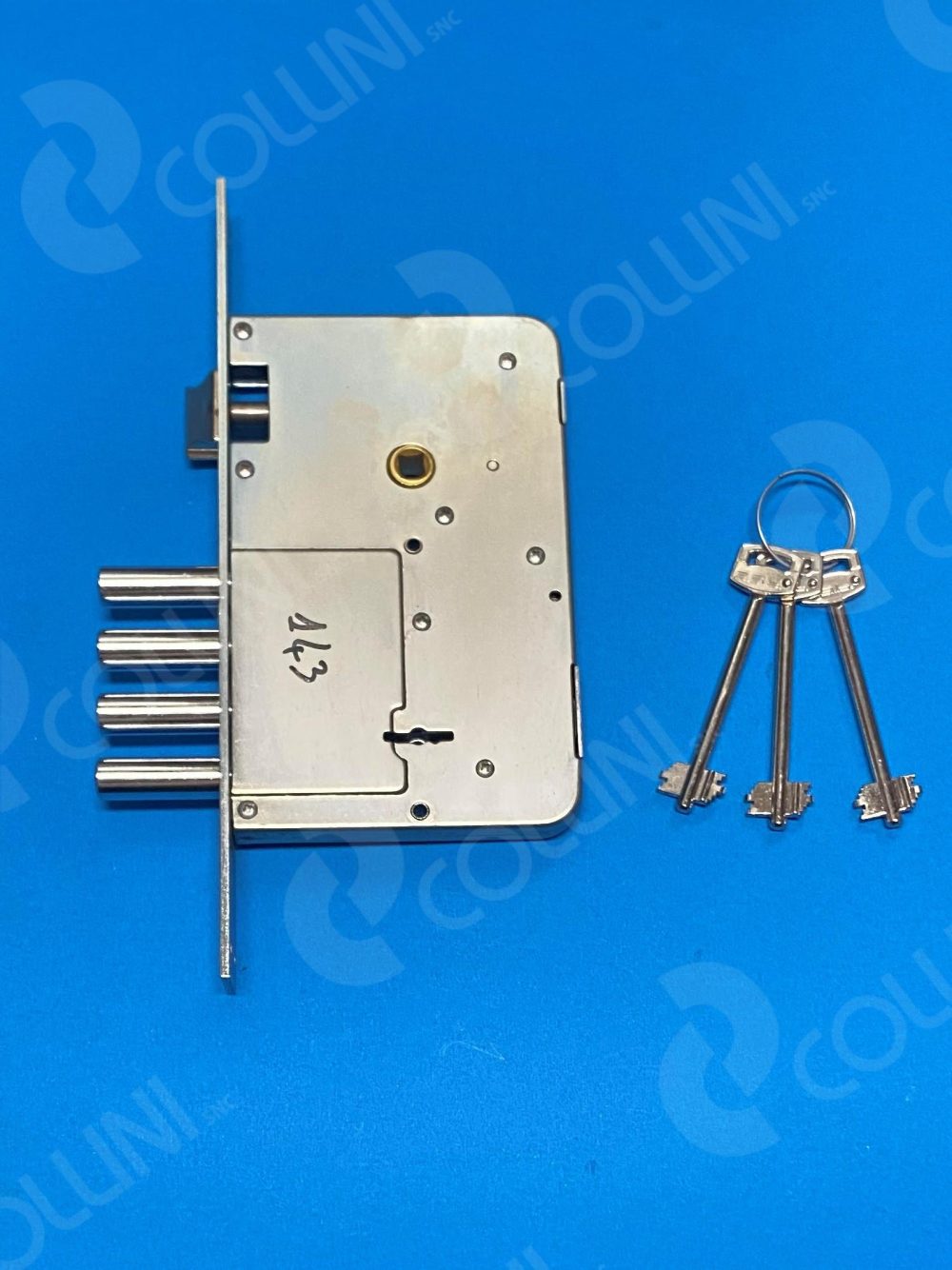 SERRATURA DA INFILARE CON CHIAVE A DOPPIA MAPPA