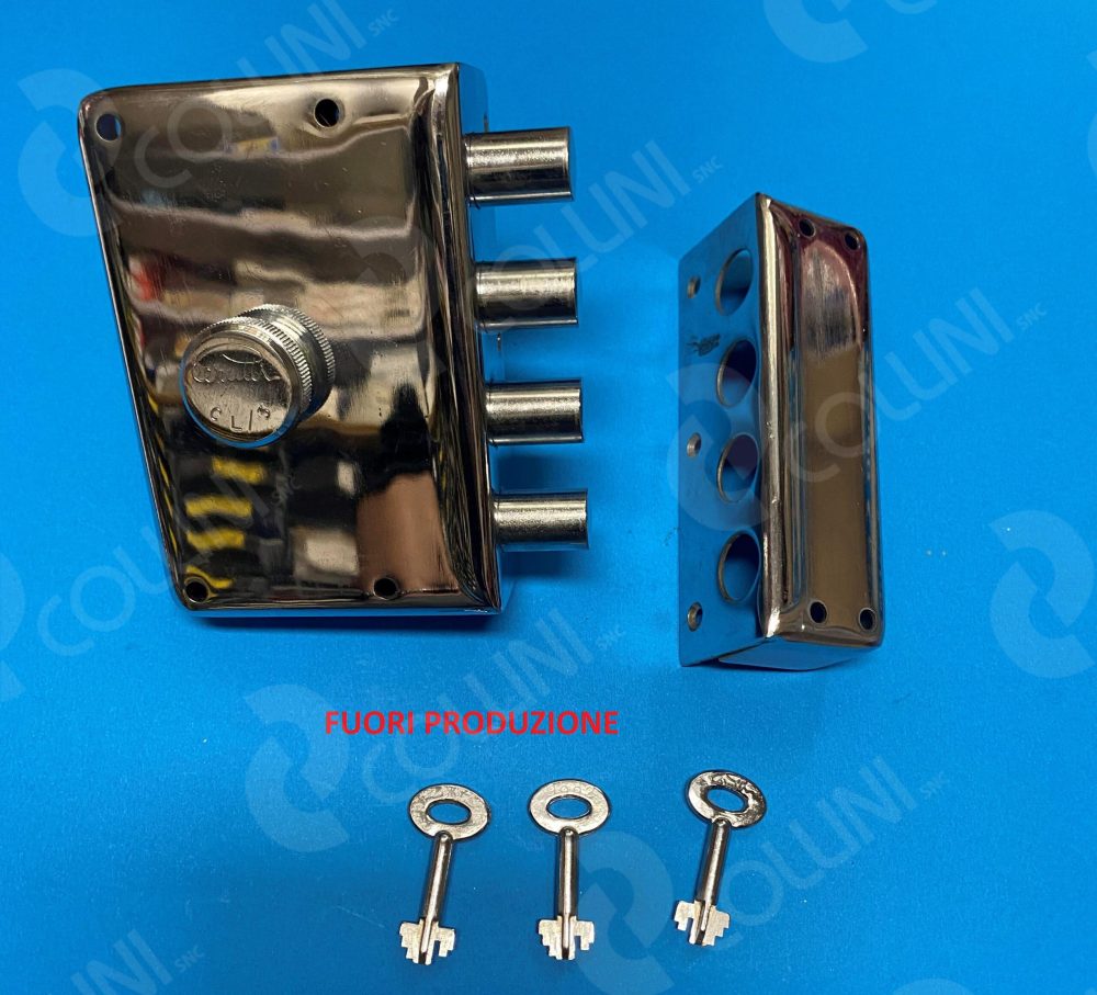 SERRATURA DA APPLICARE CON CHIAVE A POMPA